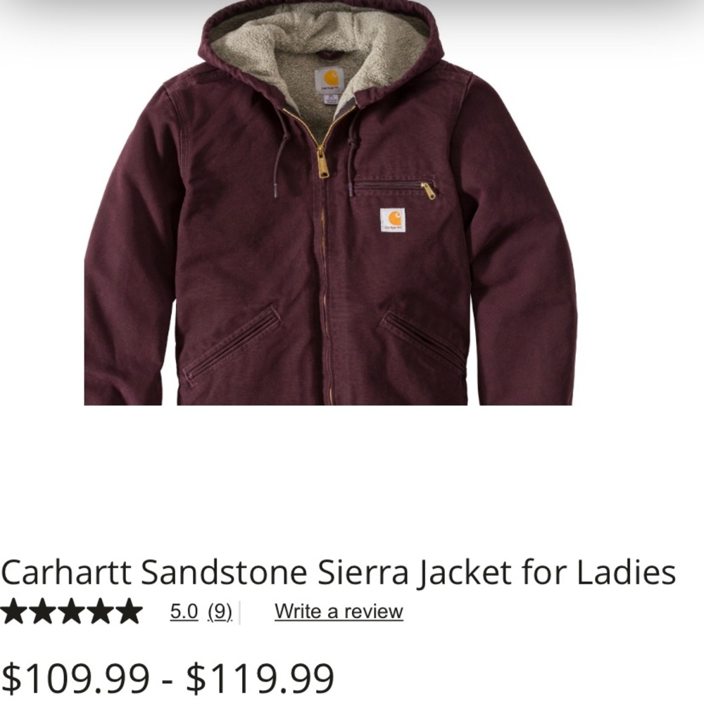 Dusty Plum Carhartt jacket women’s